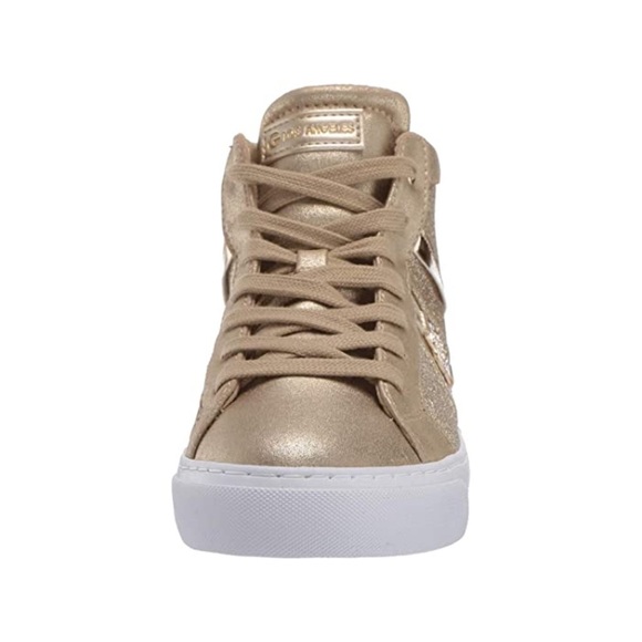New G by GUESS Gettie Gold Multi Texture Sneakers - Picture 8 of 11